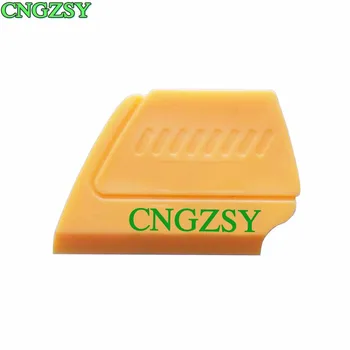 

Professional Window Tint Install Tool Yellow ABS Hard Mini Triangle Scraper Sharp Squeegee Contour Corner Bubble Scraper A14