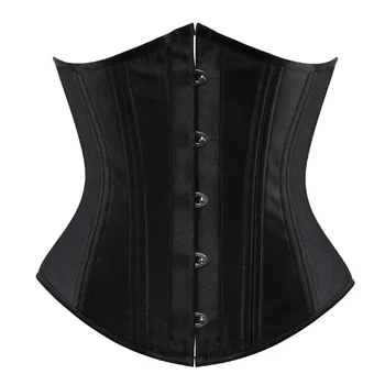 

Women Sexy Waist Cincher Corsets Spiral Steel Boned Bustiers Corset Underbust Satin Body Shaper Lingerie Waist Cincher Corselet