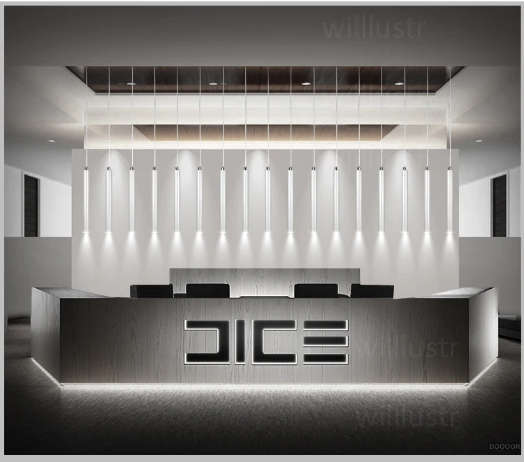 Pingente de Alumínio Moderna Lâmpada Suspensão Iluminação Pendurado Cilindro Lâmpadas Tubo Luz Branco Preto Minimalista Luzes Luxo Led 17 branco preto minimalista luzes luxo