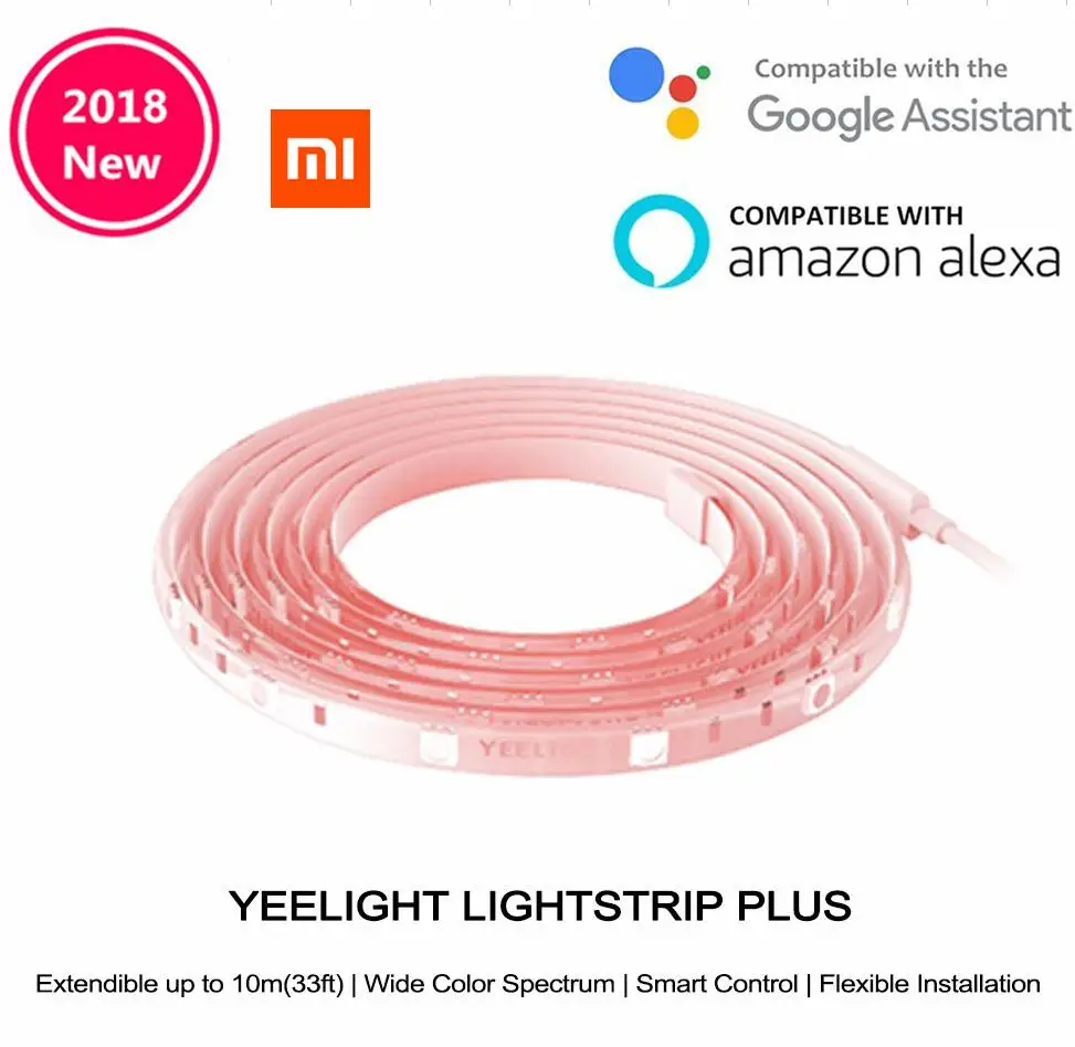 Xiaomi Yeelight RGB интеллектуальная световая полоса плюс расширение смарт телефон