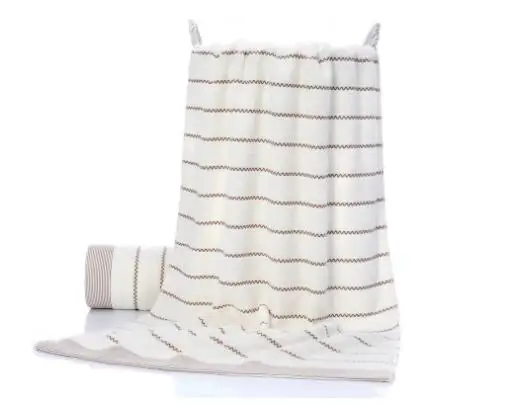 QCZX 1 шт., хлопковое банное полотенце, 140 см, для отеля, Мягкое хлопковое водопоглощающее, не выцветает, банное полотенце, 400 г, утолщенная рифленая форма, полотенце D40 - Цвет: White