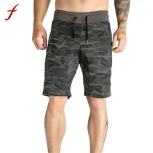 Feitong/Новинка года; летние мужские шорты с карманами на молнии; повседневные эластичные камуфляжные шаровары беговые шорты; мужские шорты; бренд магазина Recom
