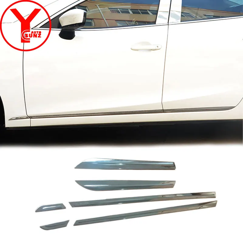 side door trim For Mazda 3 Axela sport 2017 ABS side door molding body cladding trim exterior car accessories deflectors YCSUNZ side door trim For Mazda 3 Axela sport 2017 ABS side door molding body cladding trim exterior car accessories deflectors YCSUNZ
