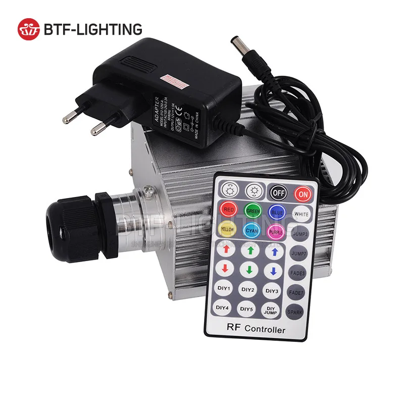 

12W RGBW LED Fiber Optic Engine Machine Driver CREE chip with 28key RF Remote controller for all kinds fiber optics
