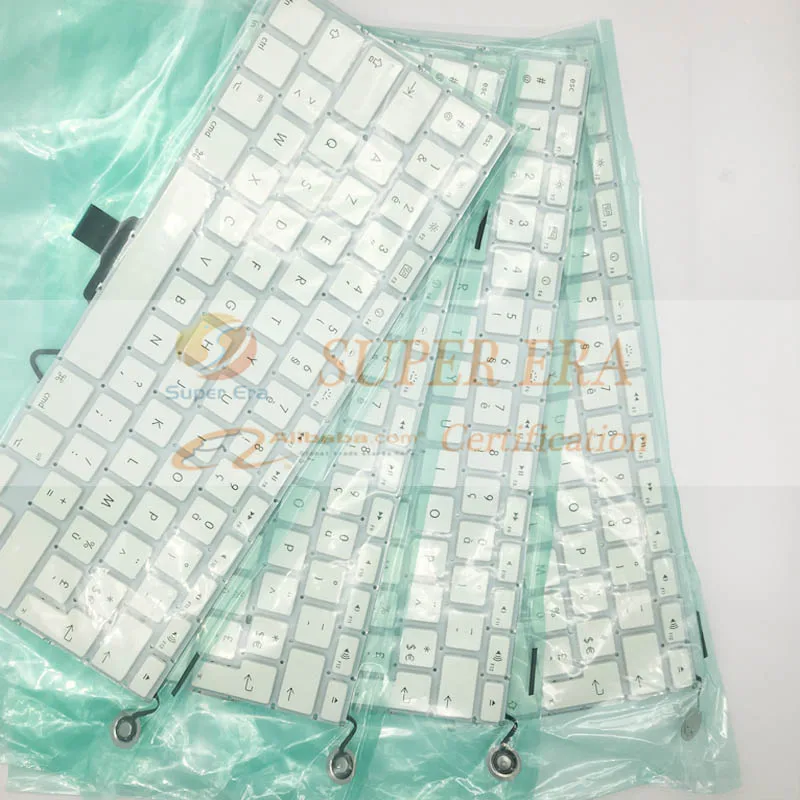 A1342 FR Франция Французский Клавиатура для MacBook 13.3 A1342 2009 2010 год французский AZERTY макет