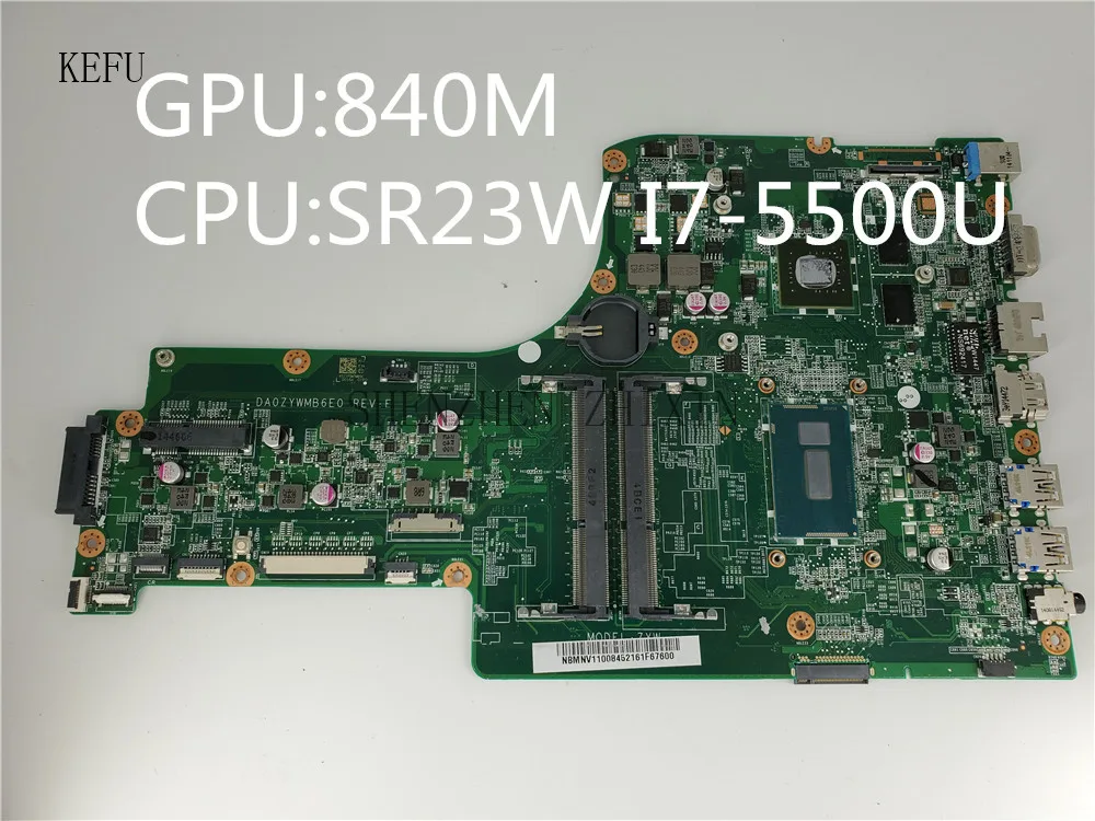 Материнская плата для ноутбука ACER Aspire E5 771 771G CPU NBMNW11008 DA0ZYWMB6E0 материнская с