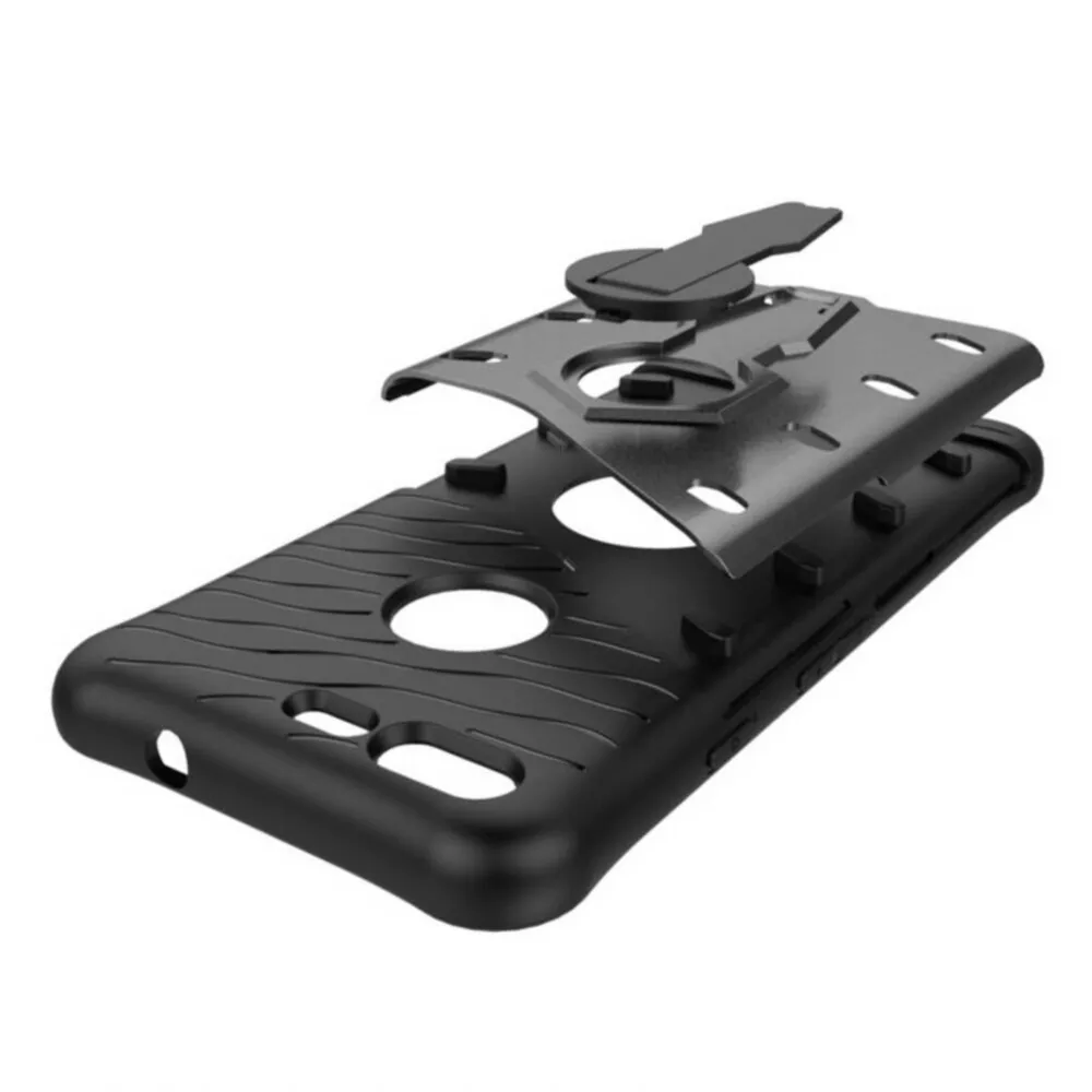

mobile cell phone Sniper Hybrid Robot Armor ShockProof 360 Kickstand Back Soft Case Cover For GOOGLE PIXEL