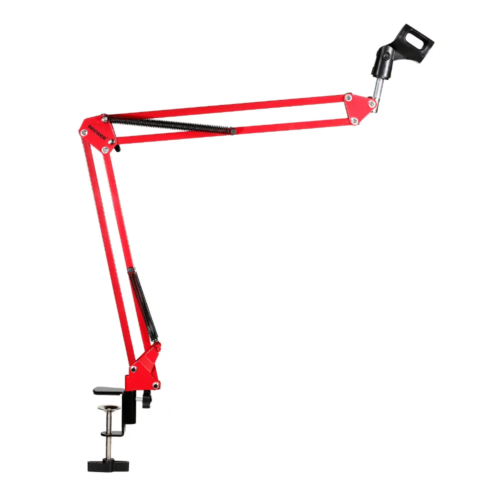 Neewer NW 35 Adjustable 31 5 80cm Studio Recording Microphone Arm Stand with Microphone Clip Table