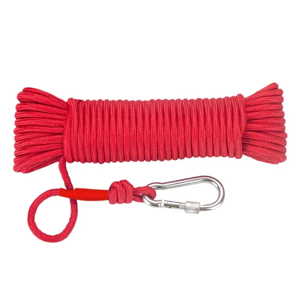 Corde d'Escalade Statique 20m Corde de Parachute de Sauvetage Corde de  Rappel 10mm de Diamètre