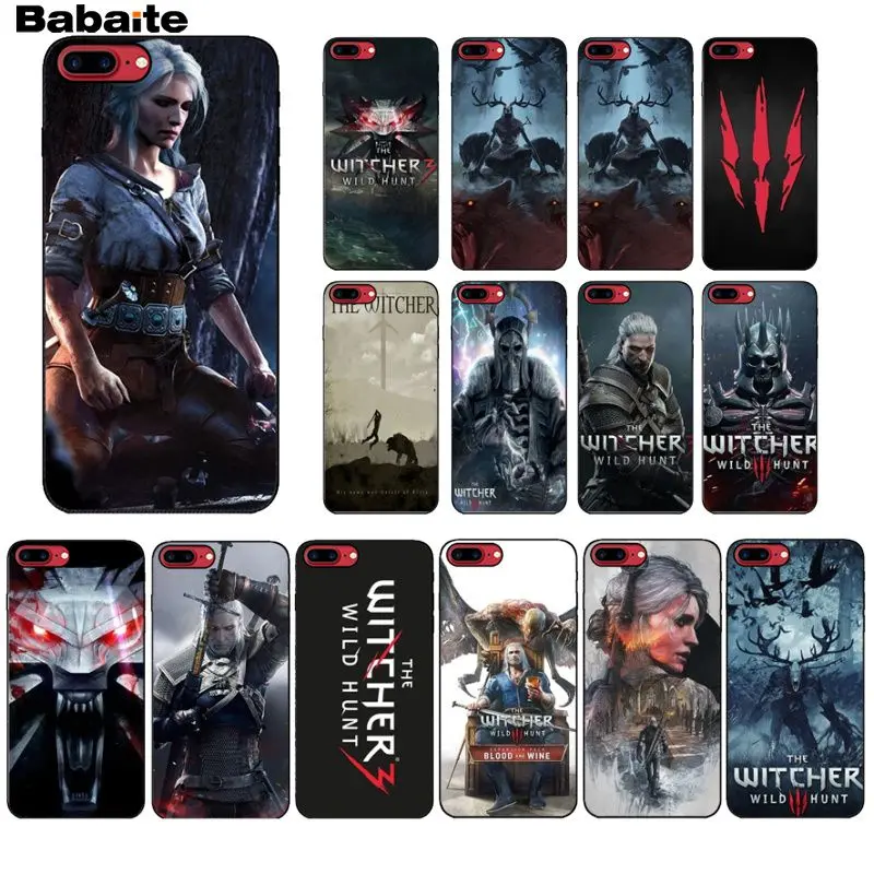Babaite The Witcher Wild Colorful Cute Phone Accessories Case for Apple iPhone 8 7 6 6S Plus X XS MAX 5 5S SE XR Cellphones