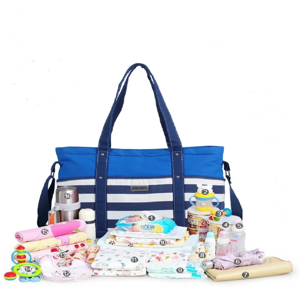 

mommore 5pcs/set Nappy Bags Includes Diaper Bag Changing Pad Transparen Mummy Maternity Bag Waterproof Baby Stroller Bag