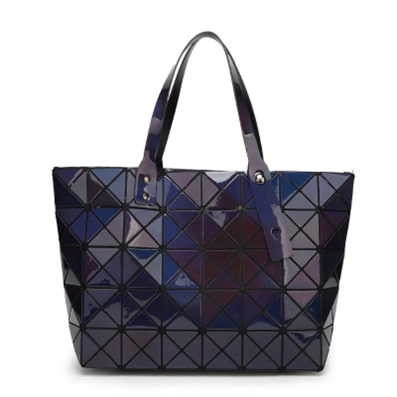 

Summer new rhombic geometric folding bag, water drop laser tide bag, lady's messenger bag, one-shoulder bag, handbag, fashionabl