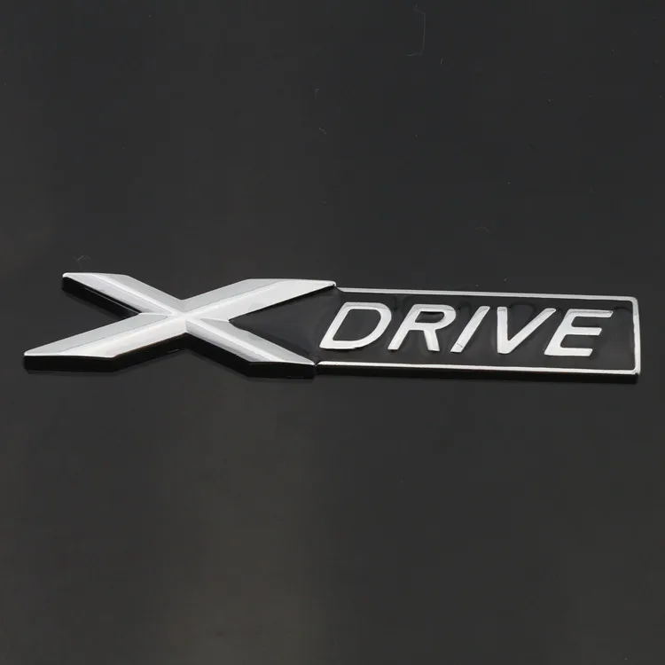 2 шт. Xdrive X drive Автомобильная хромированная эмблема значок наклейка крыло боковая