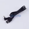 Black DC power plug USB convert to 5.5*2.5mm/DC 5525 L Shape Jack 5.5 mm x 2.5 mm 5.5x2.5mm Elbow right angle charging cable 1m ► Photo 3/3