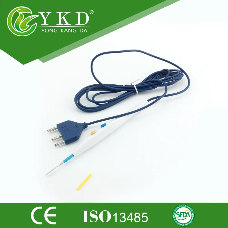 10PCS/Lot Wholesale disposable ESU pencil for surgery, medical accessories supplier with CE and ISO 13486 certificates