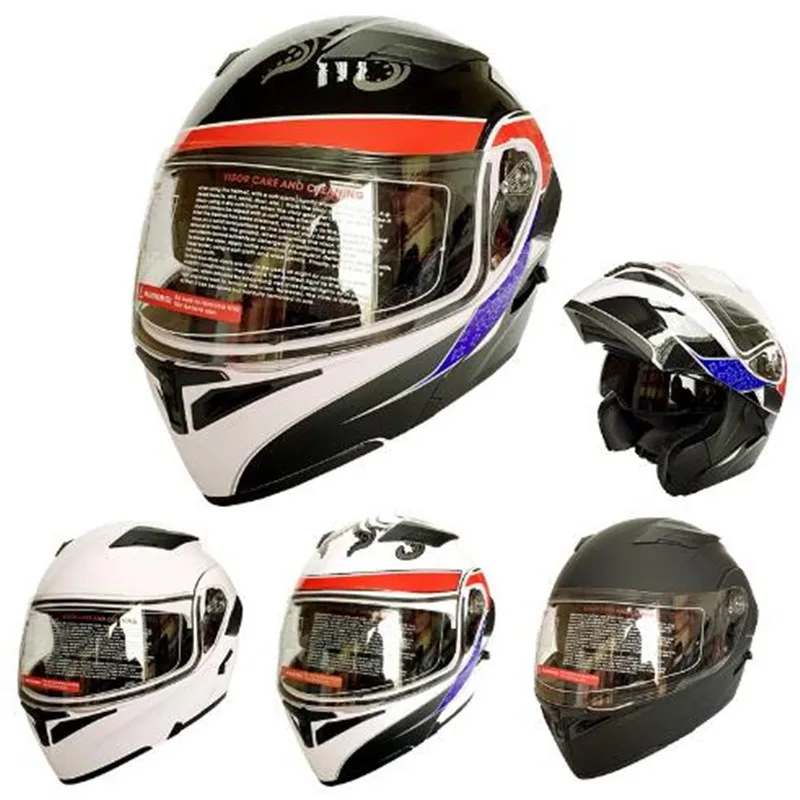 

(1pc&4colors) Newest Flip-Up Modular Helmet Double Lens Motorcycle Full Face Helmets Capacete Casque Casco Cyclegear 902