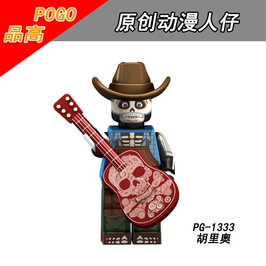 Одиночная распродажа PG1333 Coco Movie Day Of The Dead Legoing Рождественский ужас Rosita Felipe Miguel