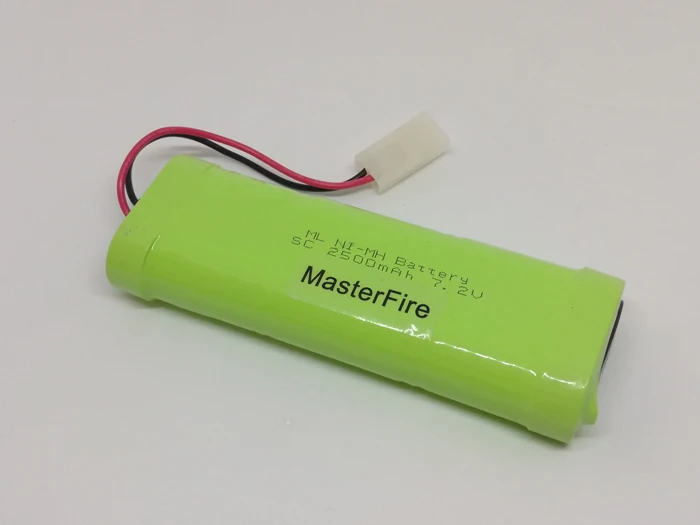 

MasterFire Original 7.2V 2500mAh 6x SC Ni-MH Battery Cell RC Rechargeable Batteries Pack for Helicopter Robot Car Toys with Plug