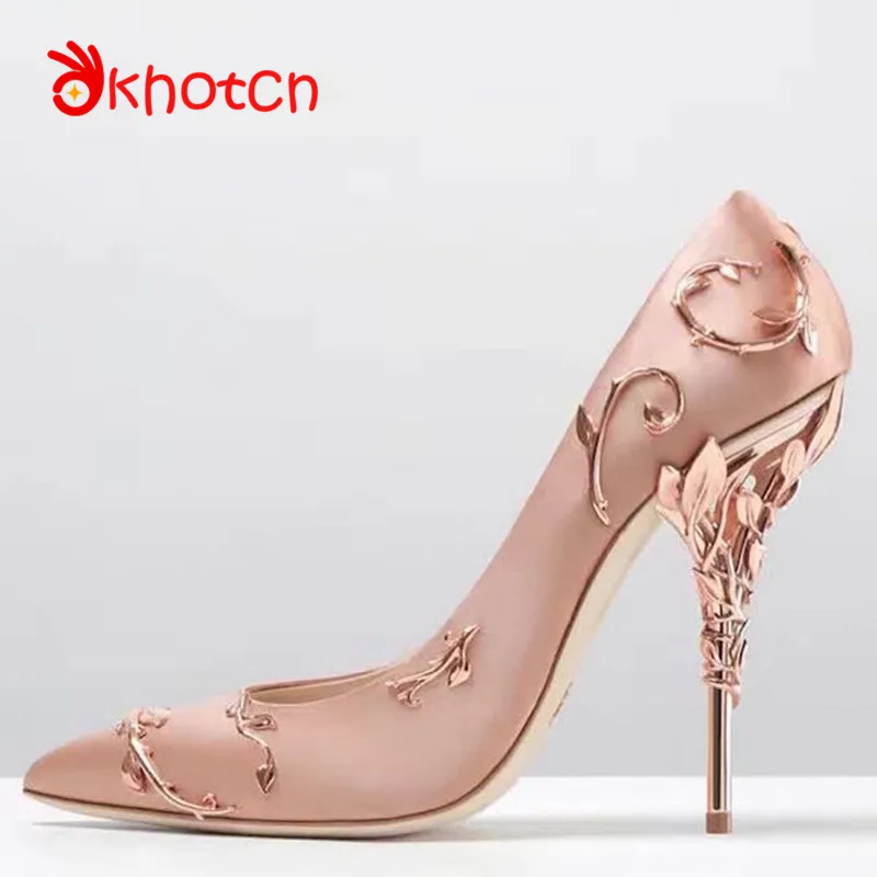 satin pointed heels