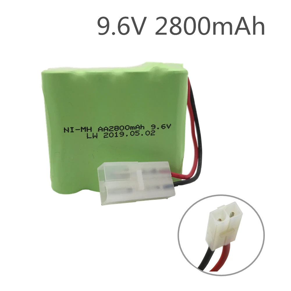 

1pcs 2800mah Ni-Mh bateria 9.6V rc battery 9.6v nimh battery 8x aa size ni mh pilas recargables 9.6v pack for rc car toy battery