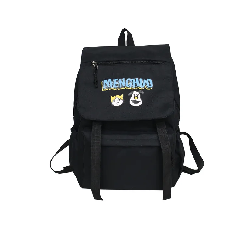 Menghuo, водонепроницаемые нейлоновые женские рюкзаки, женский модный рюкзак, школьный рюкзак для девочек, дорожная сумка, Bolsas Mochilas Sac A Dos - Цвет: Black