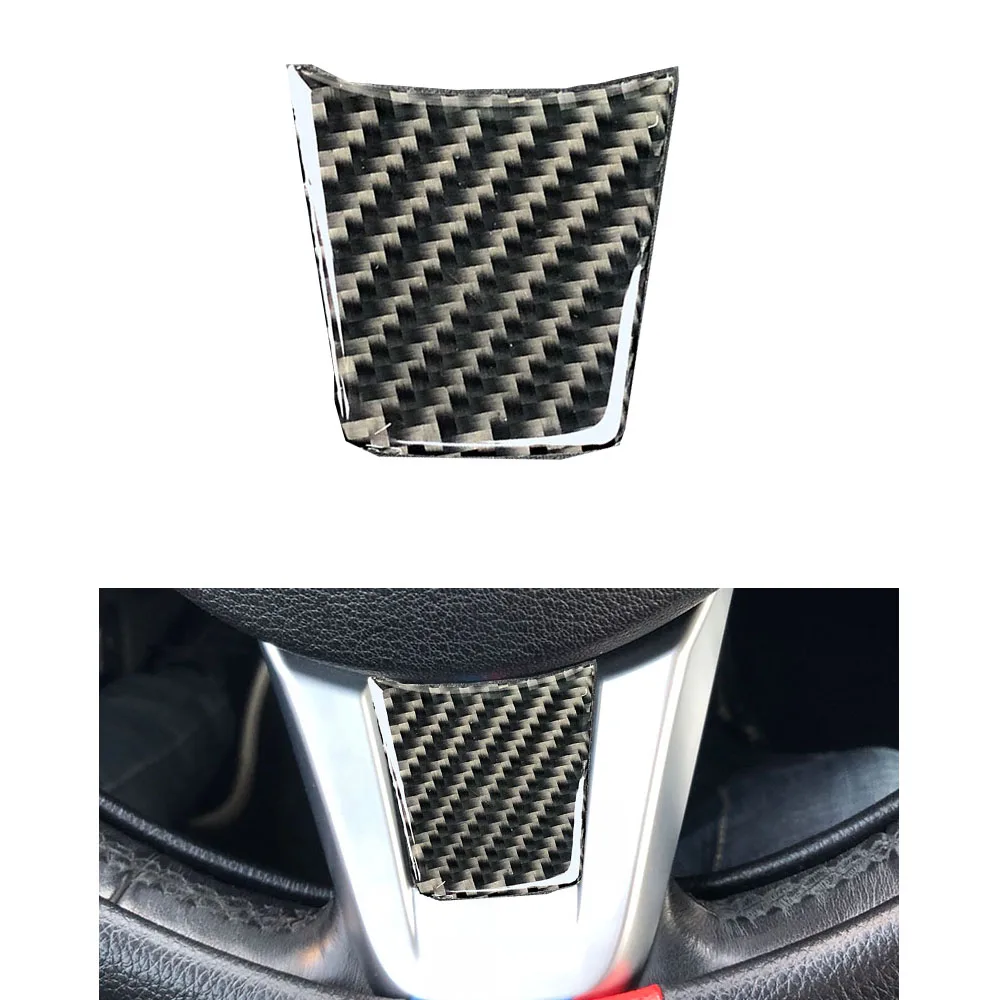 

3D Real Carbon Fiber Car Steering Wheel Emblem Cover Sticker Trim Decoration Interior For BMW 09-15 Z4 E89