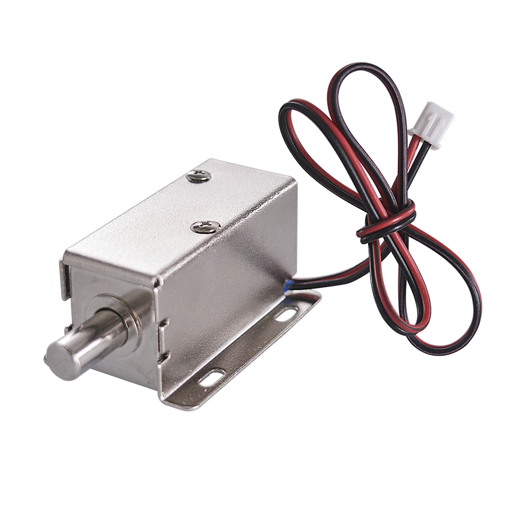 

Energy Saving Electric Lock Assembly Solenoid DC 12V 12W Open Frame Type Solenoid for Cabinet Door Lock
