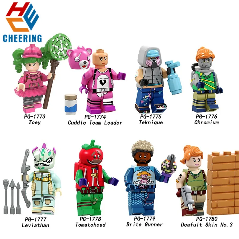 

Single Sale Building Blocks Zoey Cuddle Team Leader Pretty Chromium Leviathan Tomatohead Figures Bricks Toys for Kids PG8203
