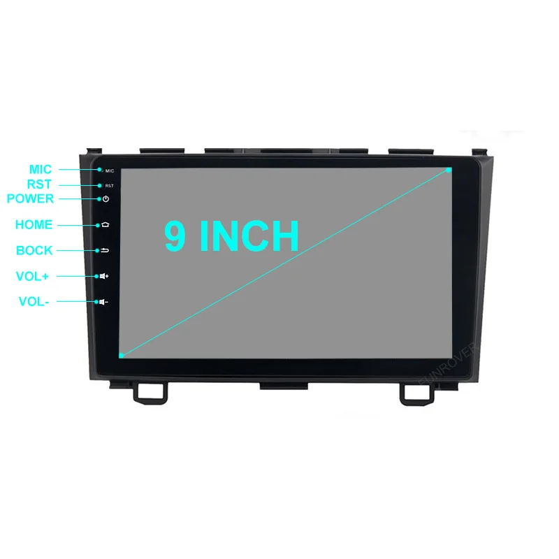 Top Funrover 2 din Android 8.0 Car DVD GPS for Honda crv CRV CR-V 2006 2007 2008 2009 2010 2011 wifi Video radio navigation usb rds 5