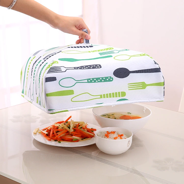 2 fundas grandes plegables para alimentos que mantienen el Cubierta para cubierta para alimentos de aluminio platos de cocina comida mosquitera antimoscas|Cubiertas para alimentos| - AliExpress