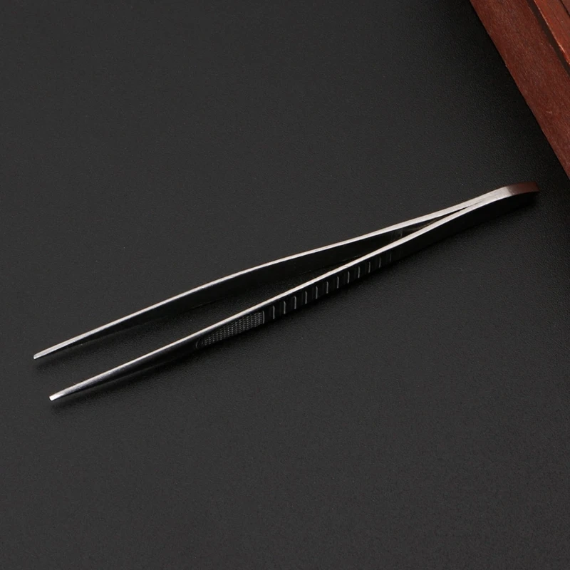 1pc Professional Stainless Steel Straight Fine Point Tweezers For Eyelash Extension Eyebrow Tweezer Make Up Accessories eyelash tweezers eyebrow tweezers