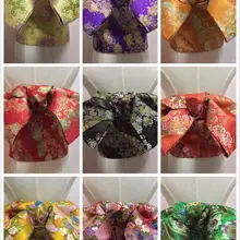 Высокое качество с принтом японское торжественное платье пояс кимоно юката аксессуар Obi 5 стилей цветочный бант Obis Взрослые женщины косплей реквизит