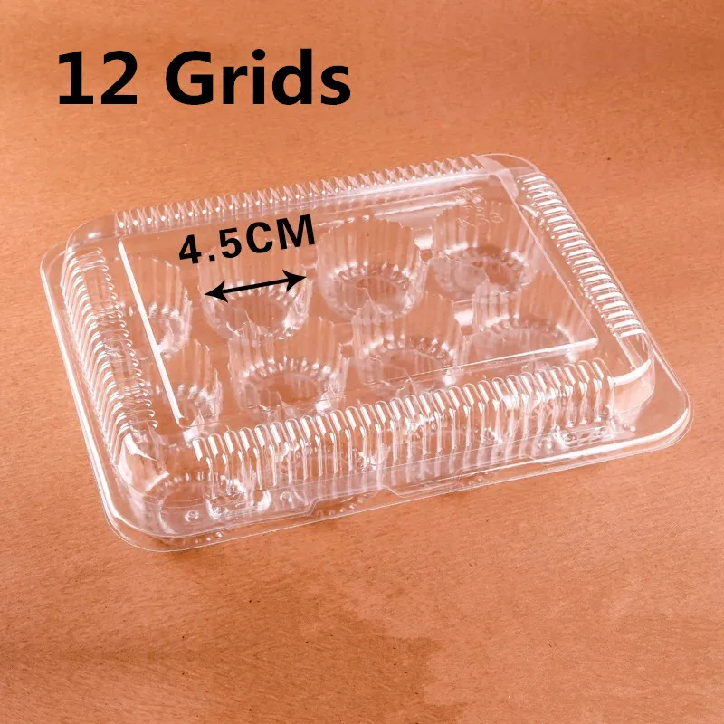 Mini Muffin Clear Plastic Container 12 Compartments