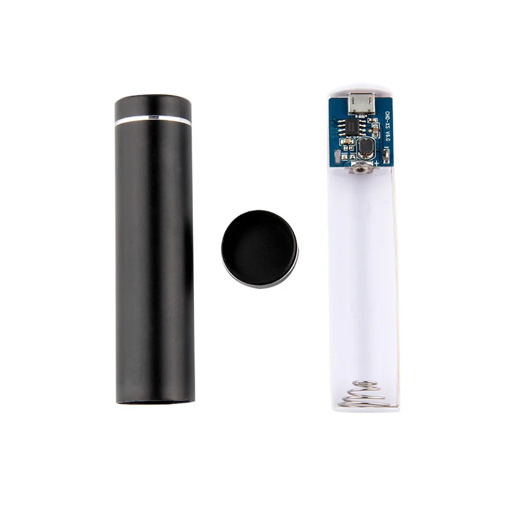 1 шт., чехол для внешнего аккумулятора DIY, портативное зарядное устройство USB для мобильного телефона, зарядное устройство 18650, чехол для аккумулятора