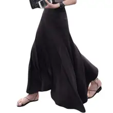 Повседневная стрейч юбка высокая талия модал хлопок стрейч тонкие женские длинные юбки