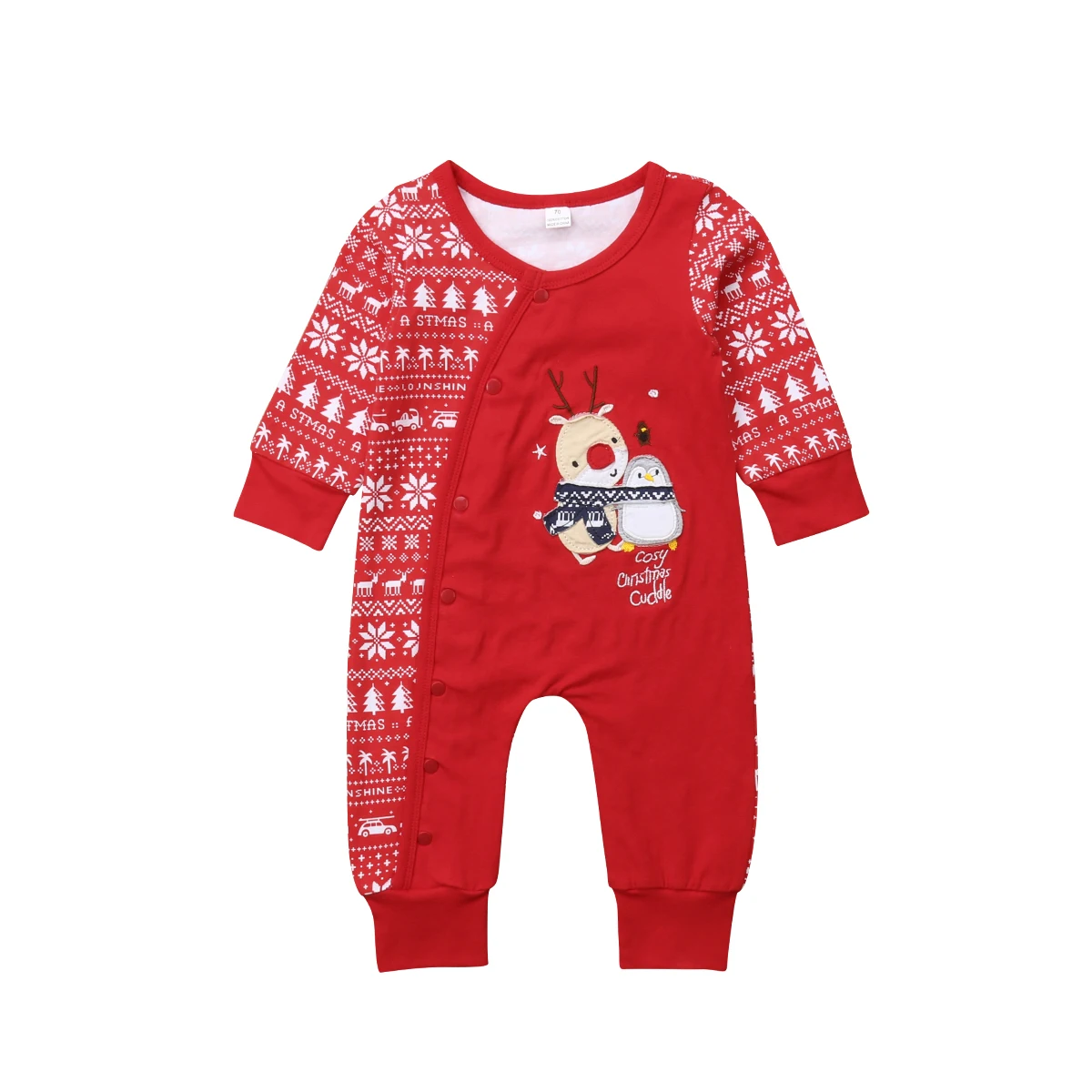 

Baby One-piece Xmas Romper Newborn Baby Boy Christmas Hooded One Piece Outfit Jumpsuit Rompers Clothes set 0-24M