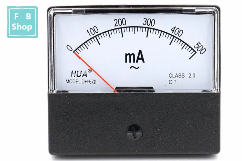 DC 0-100mA Analog Panel Meter Ampere Current Meter Ammeter AMP 100 mA Class2.5