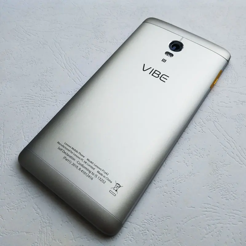 BINYEAE металла Батарея Крышка для lenovo Vibe P1 A42 P1c72 P1c58 сзади Корпус задний Чехол с