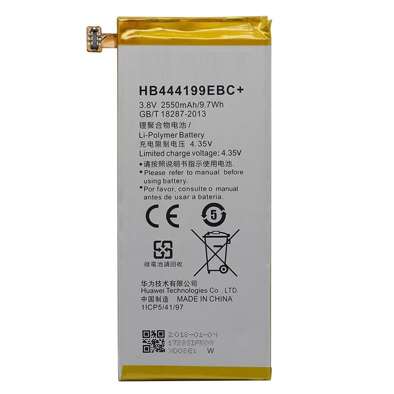 Сменный аккумулятор для телефона HB444199EBC + Huawei honor 4C C8818 фотосессия 2550 мАч |