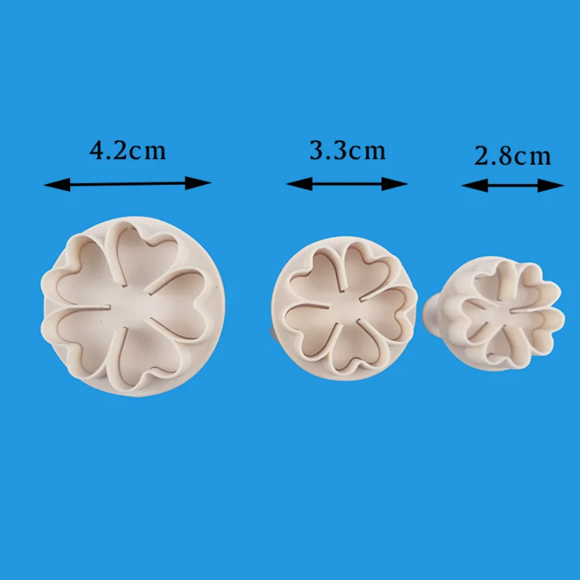3 шт. Цветочная Весенняя форма для печенья формочки для теста торта печенья Форма пружинный Плунжер форма для выпечки