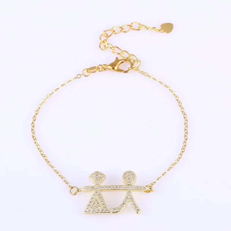 JUYA ожерелье s для женщин AAA CZ Алфавит ожерелье s Циркон 26 буквы-подвески ожерелье с цепью золотого цвета для роскошных очаровательных ювелирных изделий