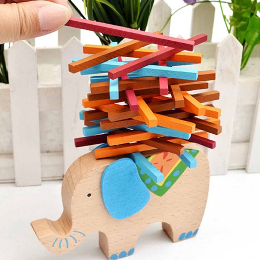 Buy Elephant/Camel Balancing Blocks Wooden Toys Baby