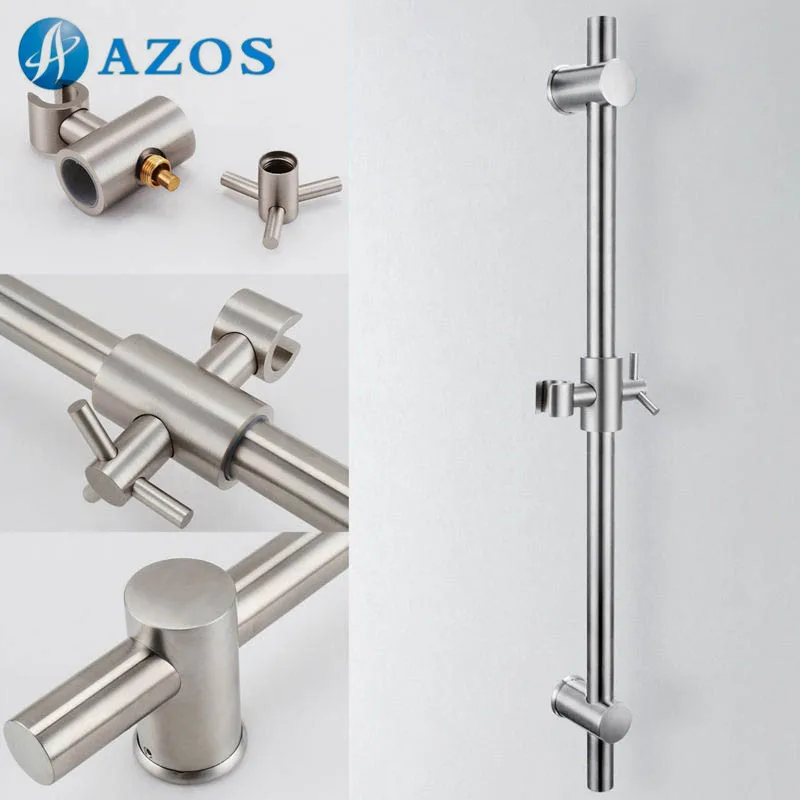 Stainless Steel Slide Bars All Brass Handheld Shower Bracket Height and