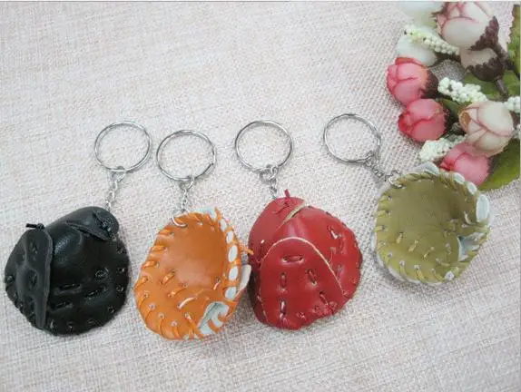 

20pcs mini baseball glove keychain key ring Souvenir pendant children's Day promotional student school AD souvenir gifts