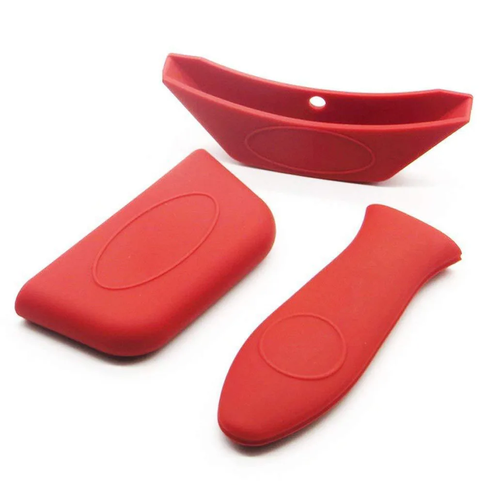 3 шт./компл. держатель горячей ручки Нескользящая сковорода домашняя силиконовая