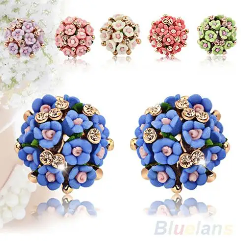Зажимные серьги клипсы с цветами для женщин и девушек|stud earrings|clip stud earringearring studs