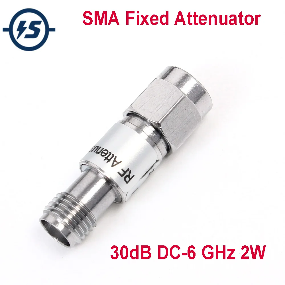 Фиксированный аттенюатор SMA 30 дБ Φ 433M 900M 1800M 2 4G 5 8G 900G включая 4 M 12 GHz 2W|attenuator|attenuator