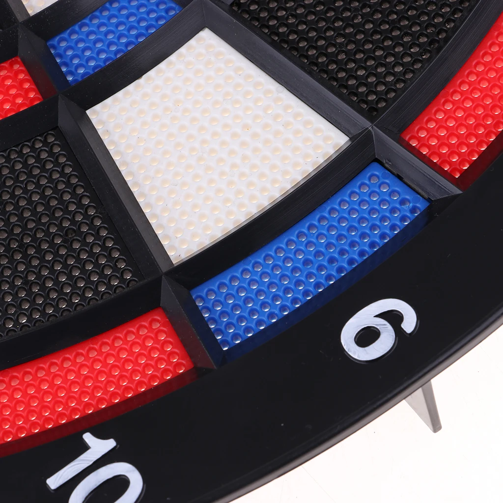 MagiDeal 45.5cm Dart Board with Darts Dart Board Sets for Adults Teenagers Plastic Darts Accessories