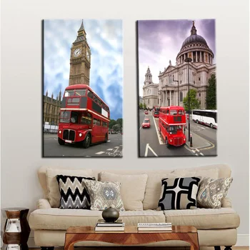 

Digital Printed London City Modern Big Ben On Canvas Art Wall Oil Picture Canvas for Living Room Home Decor Wall Artwork Gift