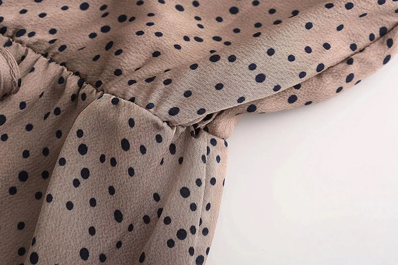 Forefair Polka Dot Summer Dress A Line Sexy  (1)
